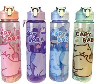 garrafa capivara com canudo plastico 700ml