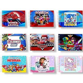 livro colorir variado