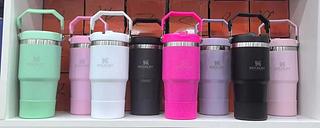 Garrafa Térmica 600ML Com Alça Flip Aço Inoxidável