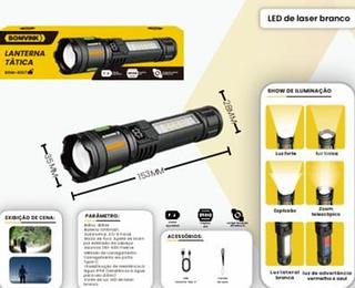 LANTERNA TÁTICA BOM-4327