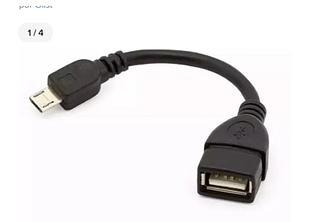 Cabo Otg Micro Usb Adaptador Pendrive Para Celular