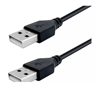 Cabo Usb Macho X Macho Nas Duas Pontas Tipo A 1 Metro Cor Preto