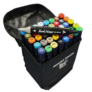 Canetinhas Coloridas Escolar Ponta Dupla com 40 Cores