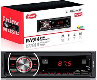 Automotivo Auto Radio Bluetooth Universal Carro Usb Mp3 Knup kp-RA914