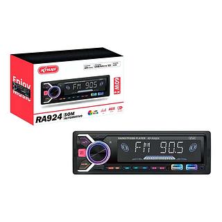 Automotivo Auto Radio Bluetooth 60W Universal Carro Usb Mp3 Knup KP-RA924