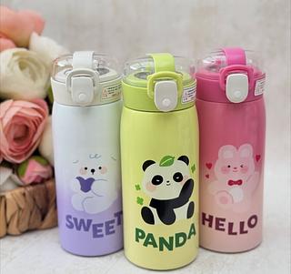 Garrafinha Térmica Infantil 350ml com canudo