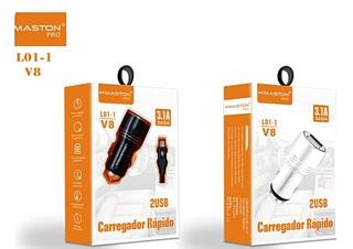 Kit veicular v8- fonte e cabo