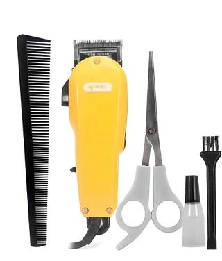 Cortador de cabelo Knup QR-8918 amarelo
