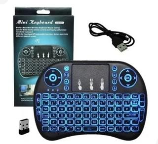 Mini Teclado Com Iluminação Para Smart Tv