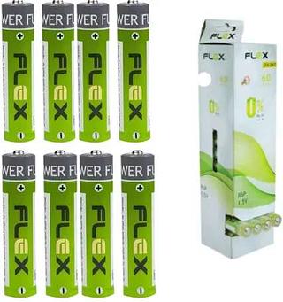 Caixa com 60pilhas AAA flex