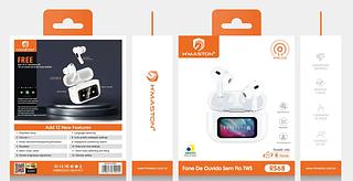 Fone De Ouvido Tela Touch Bluetooth Sem Fio