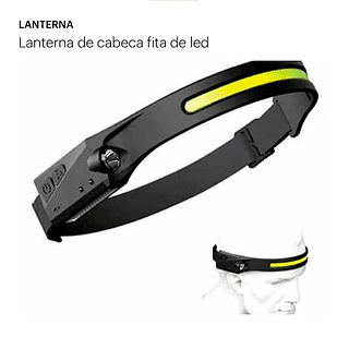 lanterna de cabeça fita de led
