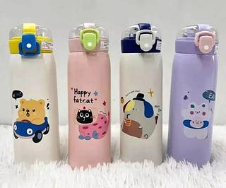 Garrafinha Térmica Infantil 350ml com canudo