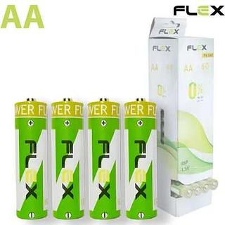 Caixa com 60pilhas AA flex