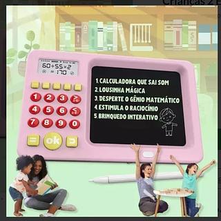 DESCRIÇÃO Calculadora E Lousa magica BM-F972, Exibiçao De Digitos, Aprendizagem De Matematica, Atividade De Aprendizagem, 2 Em 1 Lousa Mágica Com Calculadora Para Crianças 2 Em 1 Colorido