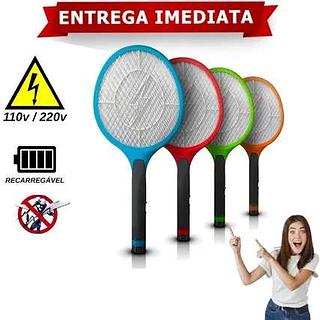 Raquete Elétrica Mata Mosquito Recarregável