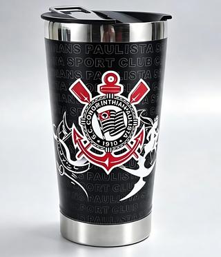 Copo Térmico Personalizado Time C/ Tampa E Abridor Copo 03