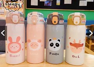 GARRAFA TÉRMICA INFANTIL COM CANUDO 500ML