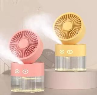 Mini Ventilador De Ar Portátil Pulverização De Água Resfriamento USB Recarregável