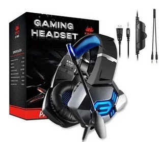 Headset Gamer com Fio para PC PS4 X-One com Microfone e Led KNUP - KP-FN600