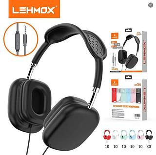 fone com fio lehmox extra bass