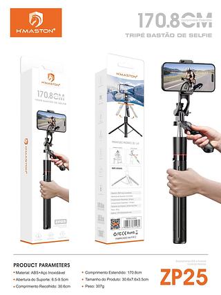 Novo ZP25 estabilizador com cabo, tripé bluetooth 1,7 metros