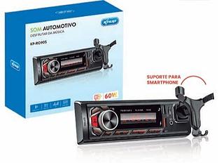 Automotivo Auto Radio Bluetooth Universal Carro Usb Mp3 Knup KP-ro905